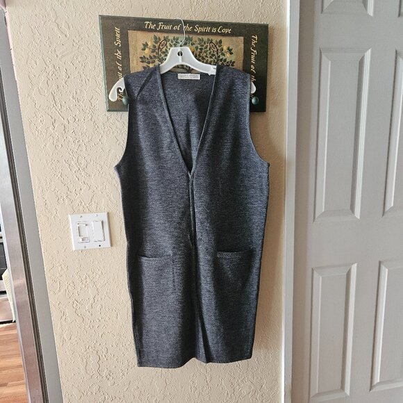 Grey Merino Wool Jumper - Picture 1 of 6